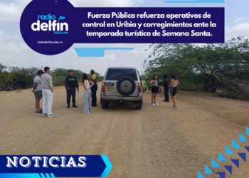 Fuerza Pública refuerza operativos de control en Uribia y corregimientos ante la temporada turística de Semana Santa.
