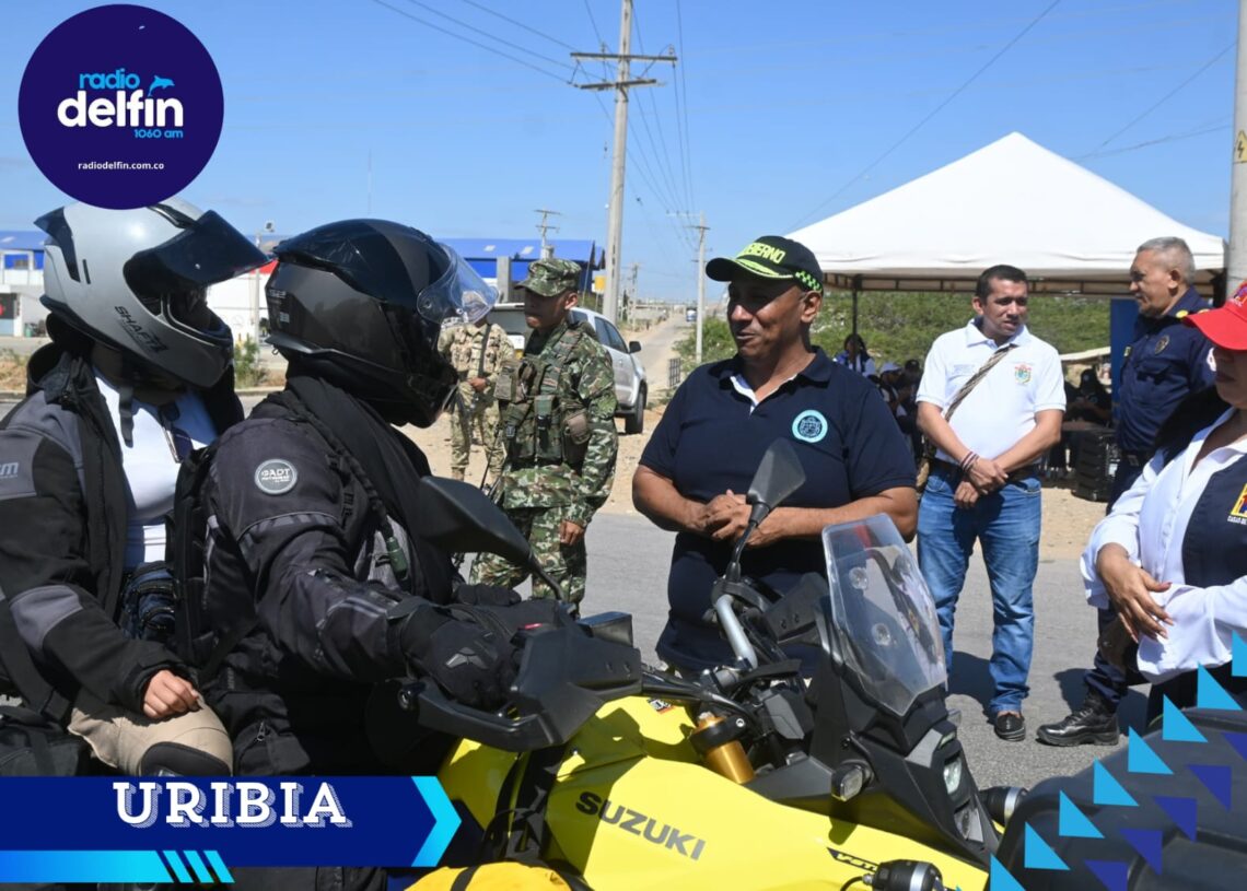 Uribia activa operativo especial de seguridad para Semana Santa con instalación de puesto de control en Cuatro Vías.