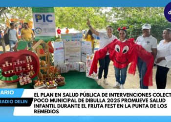 EL PLAN DE SALUD PUBLICA DE INTERVENCIONES COLECTIVAS PIC MUNICIPAL DIBULLA 2025 PROMUEVEN SALUD INFANTIL DURANTE EL FRUTA FEST EN LA PUNTA DE LOS REMEDIOS.