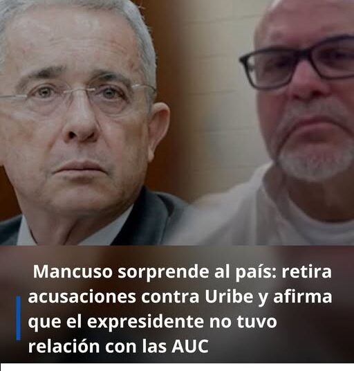 El exjefe paramilitar Salvatore Mancuso sorprendió este jueves al echarse para atrás en las graves acusaciones que durante años sostuvo contra el expresidente Álvaro Uribe Vélez.