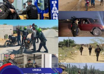 URIBIA REFUERZA OPERATIVOS Y ACTIVA PLAN DE SEGURIDAD ANTE OLA DE VIOLENCIA, SECUESTROS Y HURTOS.