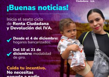 Prosperidad Social inicia sexto ciclo de transferencias de Renta Ciudadana y Devolución del IVA.