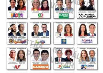 Así quedó el tarjetón para las elecciones presidenciales.