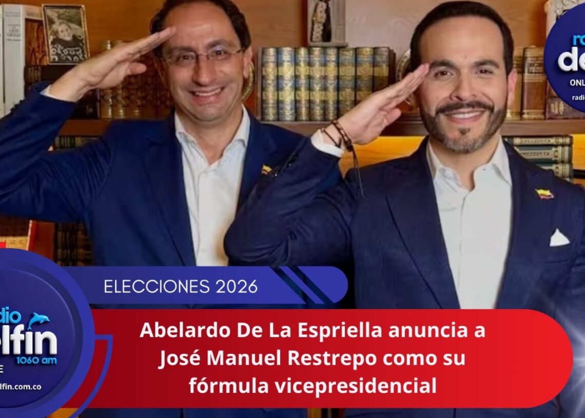 Abelardo De La Espriella anuncia a José Manuel Restrepo como su fórmula vicepresidencial.