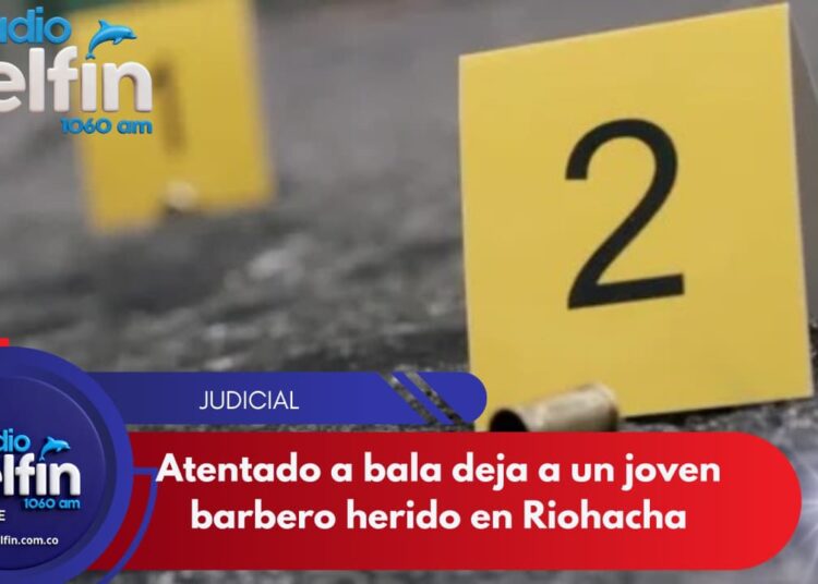 Atentado a bala deja a un joven barbero herido en Riohacha.