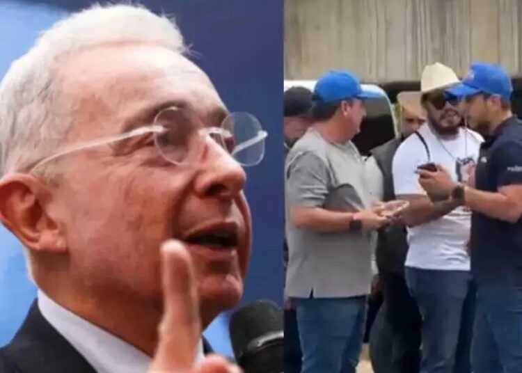 Uribe suspende agenda en Medellín por protesta frente a su casa y señala a seguidores de Cepeda: “una actitud hostil”