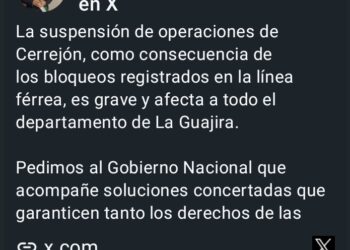 Gobernador de La Guajira pide soluciones urgentes tras crisis en Cerrejón.