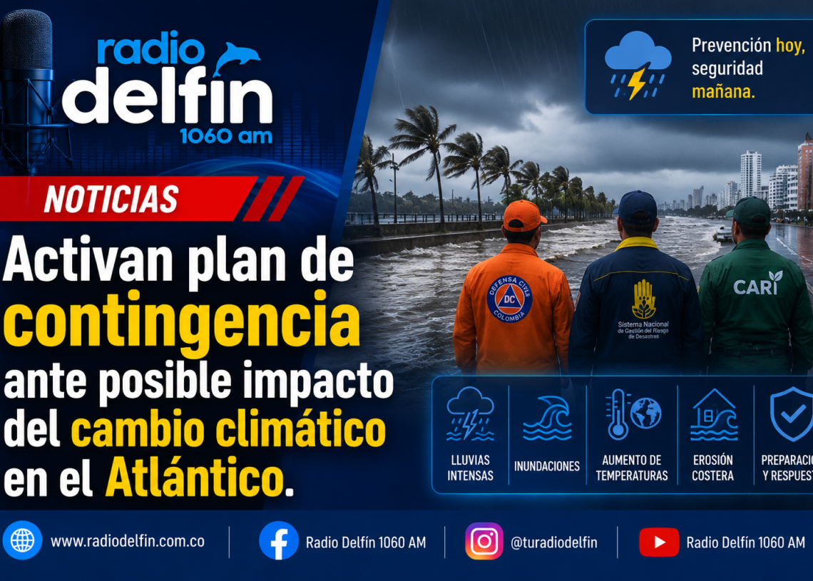 Activan plan de contingencia ante posible impacto del cambio climático en el Atlántico.