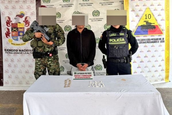 Capturan a presunto expendedor de drogas durante operativo en Maicao, La Guajira