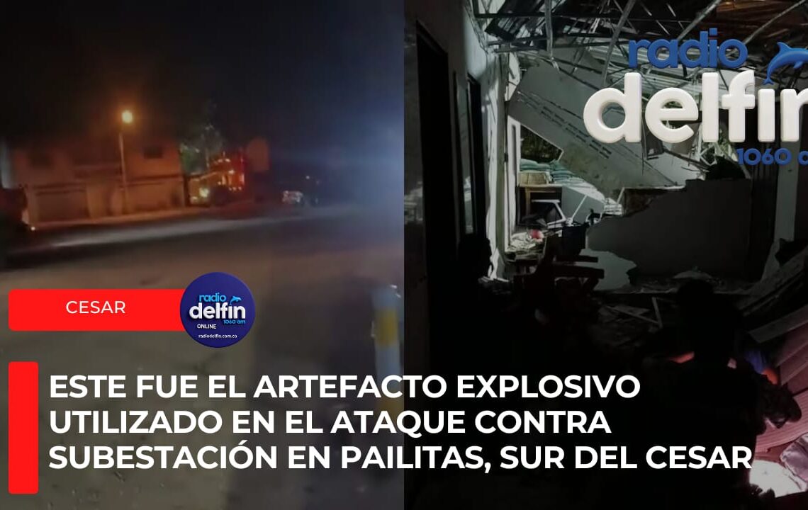 Este fue el artefacto explosivo utilizado en el ataque contra subestación en Pailitas, sur del Cesar.