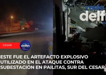 Este fue el artefacto explosivo utilizado en el ataque contra subestación en Pailitas, sur del Cesar.