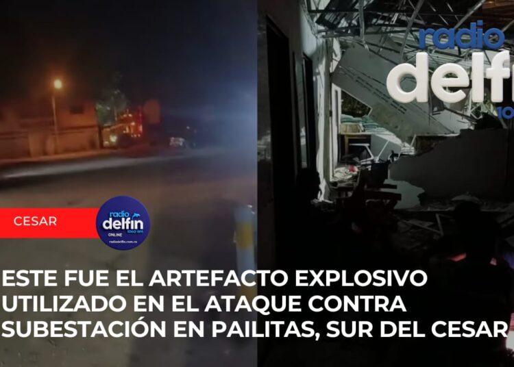 Este fue el artefacto explosivo utilizado en el ataque contra subestación en Pailitas, sur del Cesar.