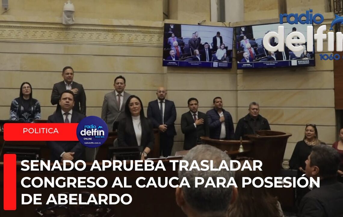 Senado aprueba trasladar Congreso al Cauca para posesión de Abelardo