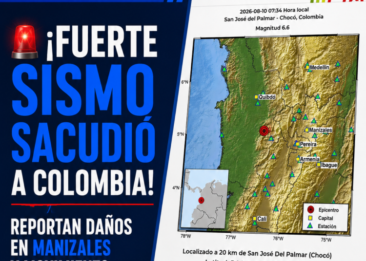 ¡Fuerte sismo sacudió a Colombia! Reportan daños en Manizales y movimiento se sintió en varias ciudades