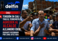 Tensión en Cali tras el terremoto: agreden al alcalde Alejandro Eder durante recorrido por zona afectada.