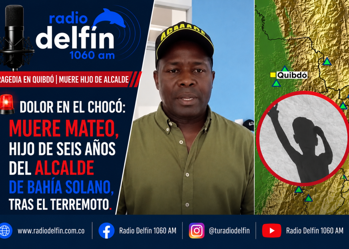 💔 Dolor en el Chocó: muere Mateo, hijo de seis años del alcalde de Bahía Solano, tras el terremoto.