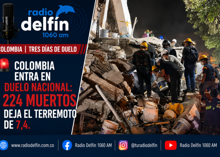 Colombia entra en duelo nacional: 224 muertos deja el terremoto de 7,4.