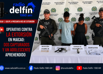 Operativo contra la extorsión en Maicao: dos capturados y un adolescente aprehendido.