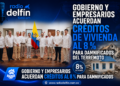Gobierno y empresarios acuerdan créditos de vivienda al 8 % para damnificados del terremoto.