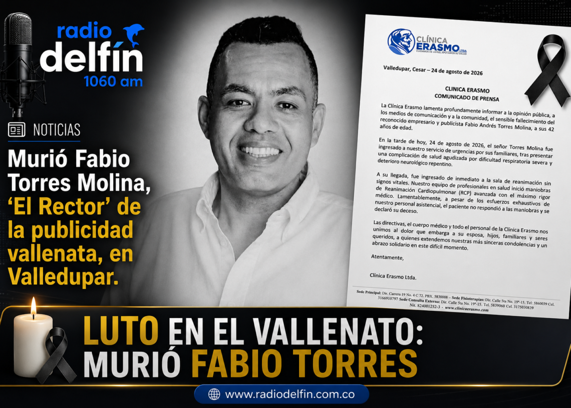 Murió Fabio Torres Molina, ‘El Rector’ de la publicidad vallenata, en Valledupar