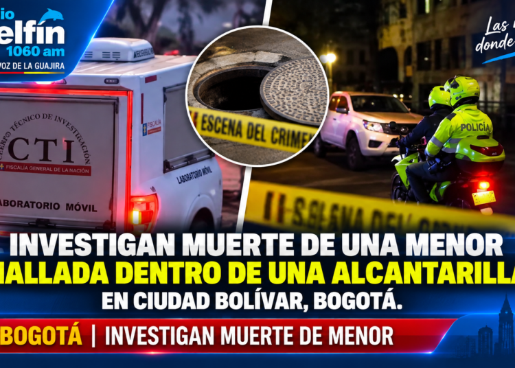Investigan muerte de una menor hallada dentro de una alcantarilla en Ciudad Bolívar, Bogotá