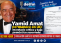 Yamid Amat permanece en UCI en estado crítico y bajo pronóstico reservado.