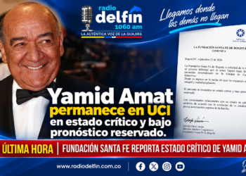 Yamid Amat permanece en UCI en estado crítico y bajo pronóstico reservado.