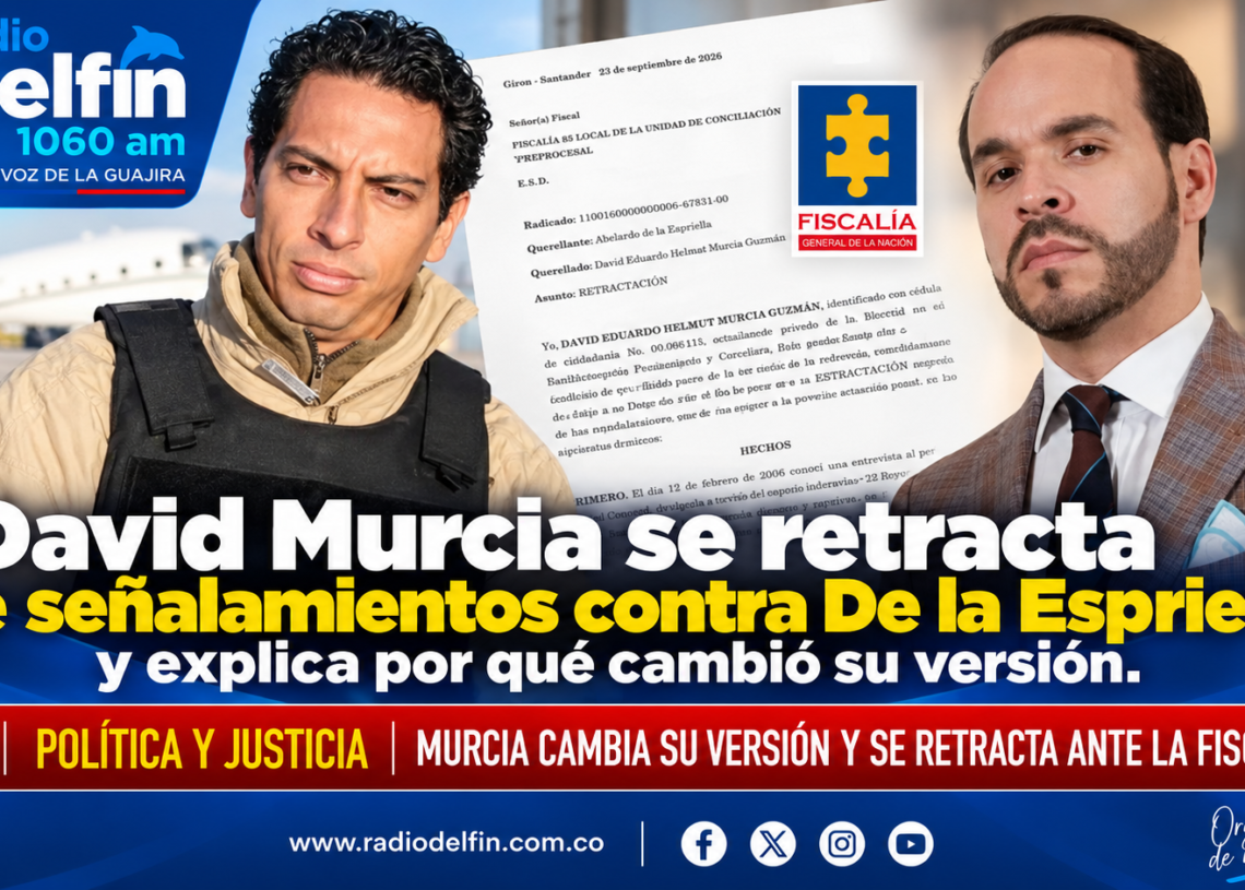David Murcia se retracta de señalamientos contra De la Espriella y explica por qué cambió su versión.