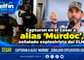 Capturan en el Cesar a alias ‘Murdoc’, señalado explosivista del ELN.