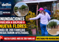 Inundaciones vuelven a golpear a Nueva Flores: más de 200 familias resultaron afectadas.