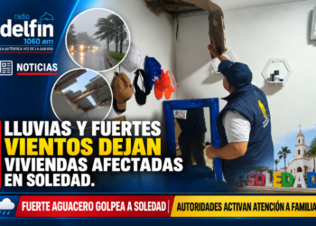 Lluvias y fuertes vientos dejan viviendas afectadas en Soledad
