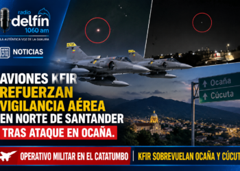 Aviones Kfir refuerzan vigilancia aérea en Norte de Santander tras ataque en Ocaña.