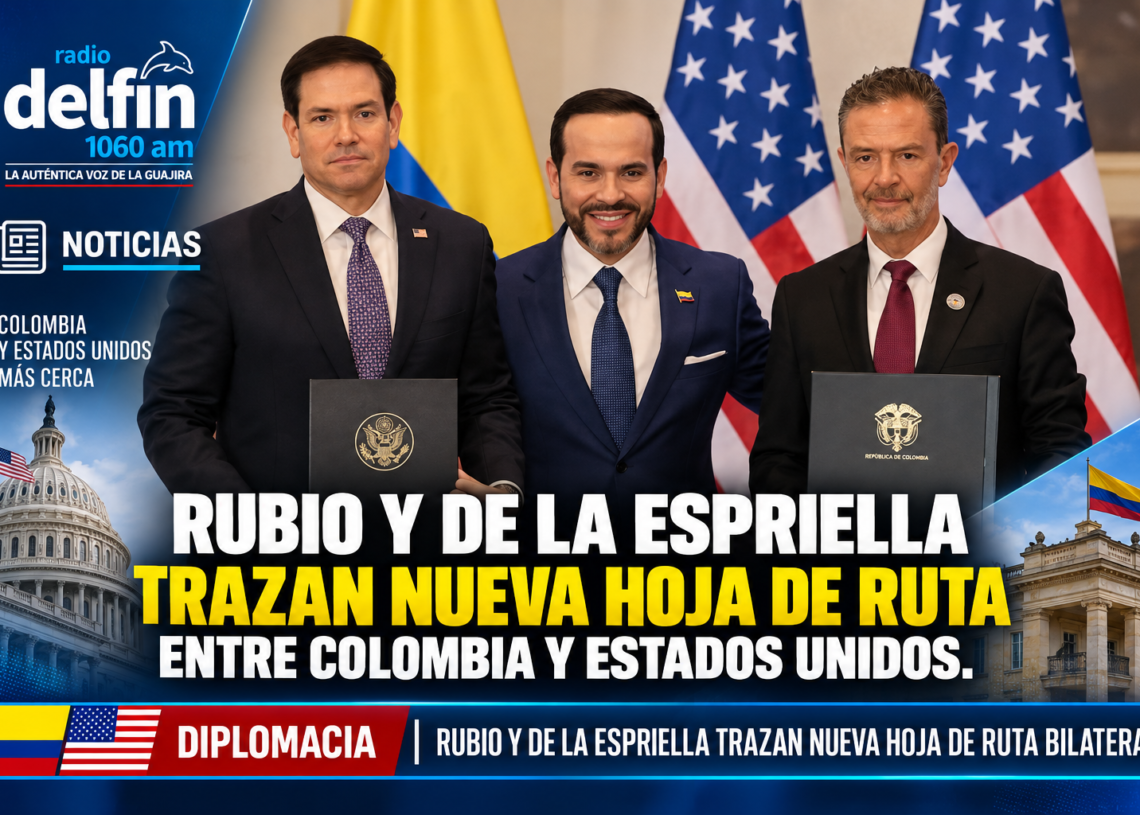Rubio y De la Espriella trazan nueva hoja de ruta entre Colombia y Estados Unidos.