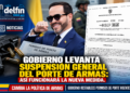 Gobierno levanta suspensión general del porte de armas: así funcionará la nueva medida.