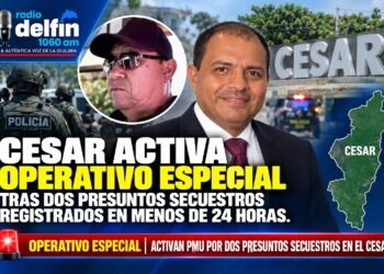 Cesar activa operativo especial tras dos presuntos secuestros registrados en menos de 24 horas.