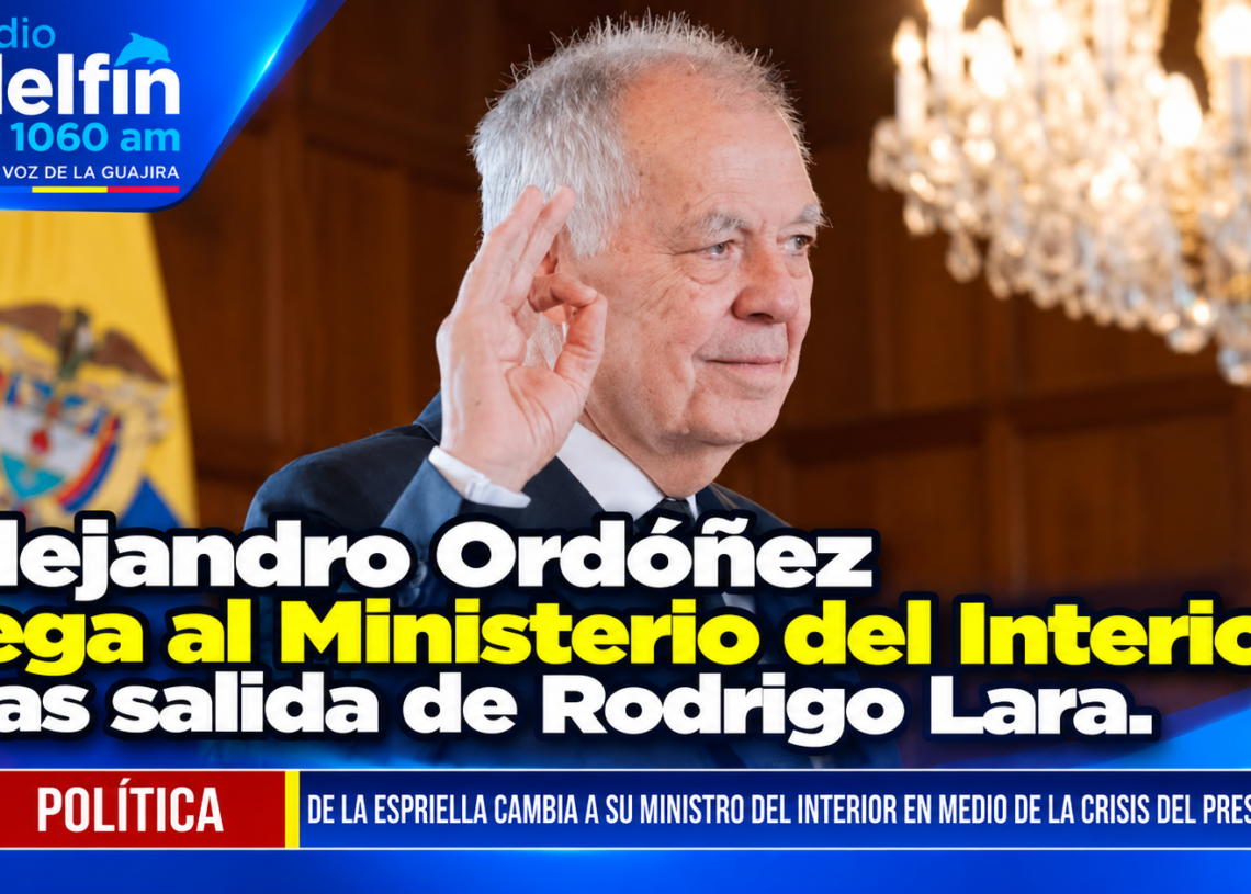 Alejandro Ordóñez llega al Ministerio del Interior tras salida de Rodrigo Lara.
