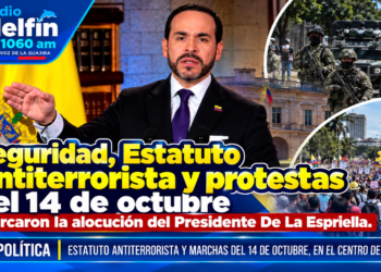 Seguridad, Estatuto Antiterrorista y protestas del 14 de octubre marcaron la alocución del Presidente De La Espriella