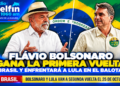 Flávio Bolsonaro gana la primera vuelta en Brasil y enfrentará a Lula en el balotaje.