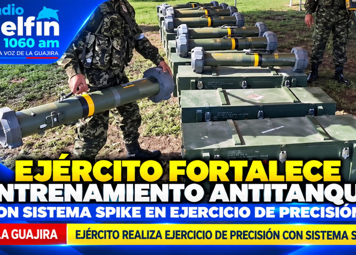 Ejército fortalece entrenamiento antitanque con sistema Spike en ejercicio de precisión.