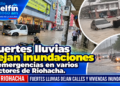 Fuertes lluvias dejan inundaciones y emergencias en varios sectores de Riohacha.