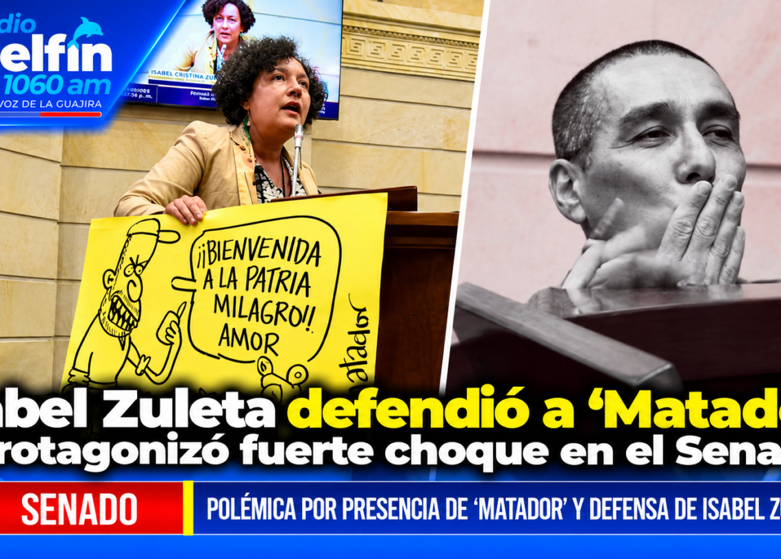 Isabel Zuleta defendió a ‘Matador’ y protagonizó fuerte choque en el Senado