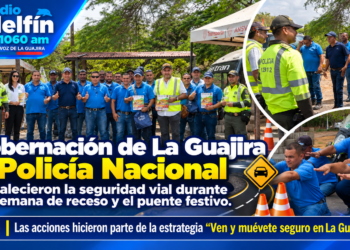 Gobernación de La Guajira y Policía Nacional fortalecieron la seguridad vial durante la semana de receso y el puente festivo