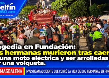 Tragedia en Fundación: dos hermanas murieron tras caer de una moto eléctrica y ser arrolladas por una volqueta