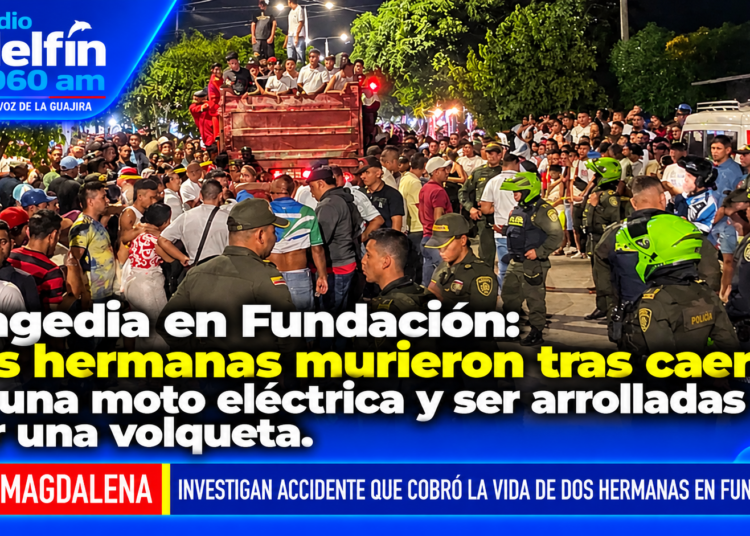 Tragedia en Fundación: dos hermanas murieron tras caer de una moto eléctrica y ser arrolladas por una volqueta