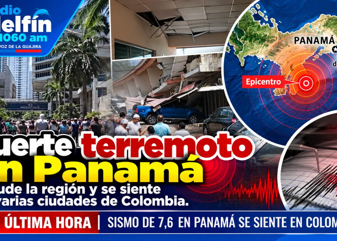 Fuerte terremoto en Panamá sacude la región y se siente en varias ciudades de Colombia