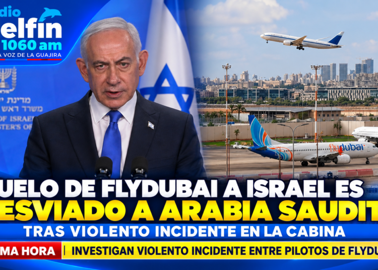 Vuelo de Flydubai a Israel es desviado a Arabia Saudita tras violento incidente en la cabina.